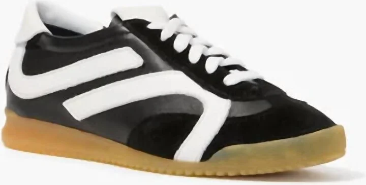 Women's Track Sneakers In Black/white