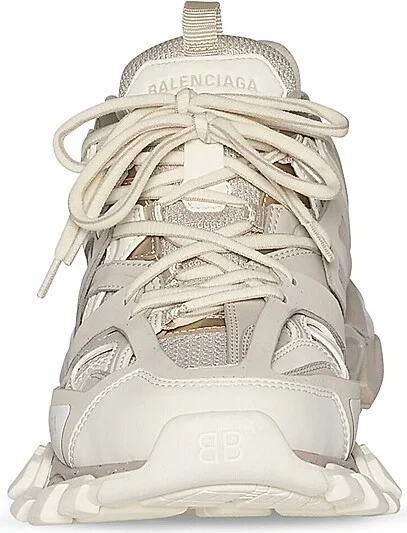 Women's Track Sneakers Recycled Sole - Light Beige - Size 5 - Image 3