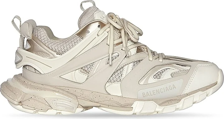 Women's Track Sneakers Recycled Sole - Light Beige - Size 5