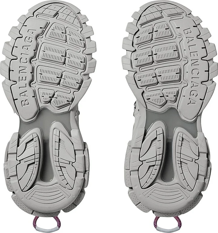 Women's Track Trail Laces Sneakers - Grey Pink - Size 6 - Image 7