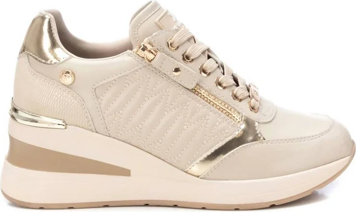 Women's Trainer Sneakers In Beige