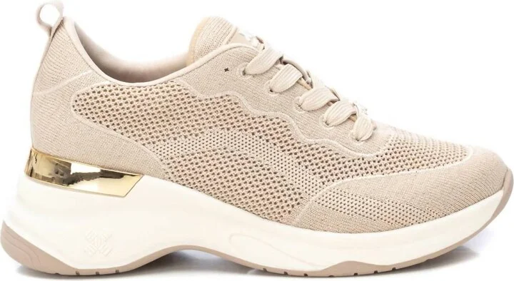 Women's Trainer Sneakers In Beige