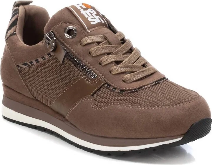Women's Trainer Sneakers In Taupe