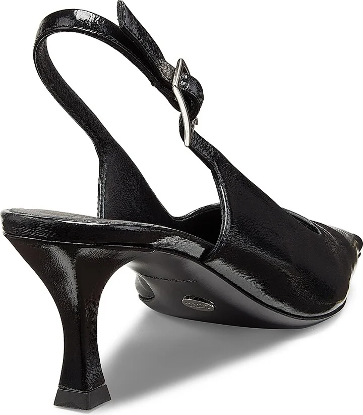 Women's Trap 65MM Square-Toe Slingback Pumps - Black - Size 6 - Image 3