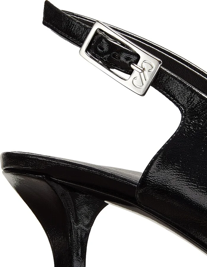 Women's Trap 65MM Square-Toe Slingback Pumps - Black - Size 6 - Image 5