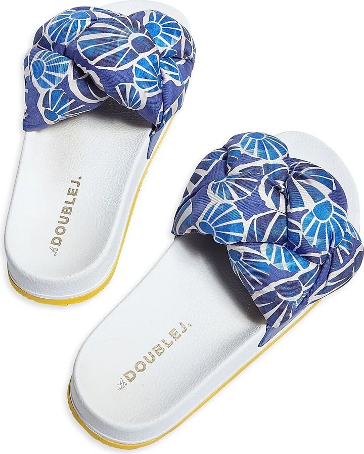 Women's Treccia Slides - Conchiglie Acquamarin - Size 5 Sandals - Image 3