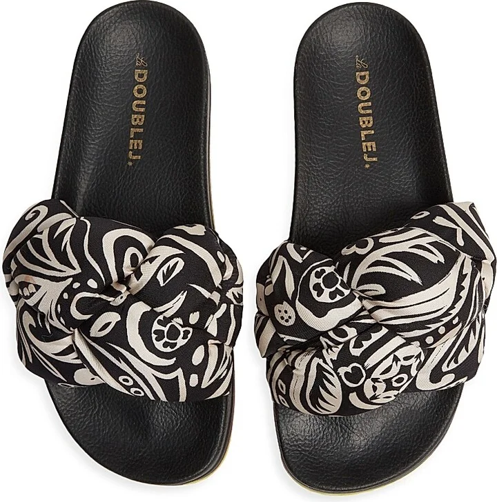 Women's Treccia Slides - Fauve Black - Size 5 Sandals - Image 3