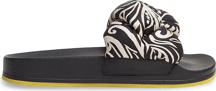 Women's Treccia Slides - Fauve Black - Size 5 Sandals