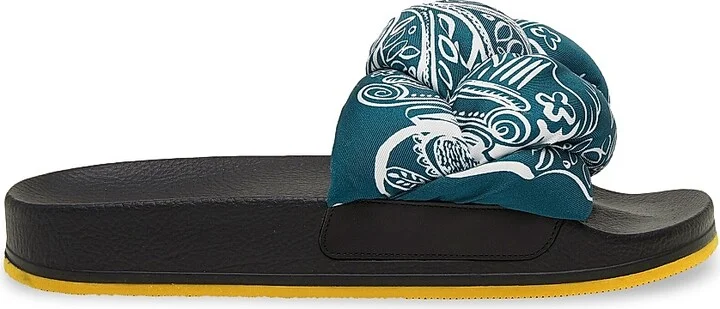Women's Treccia Slides - Ionic Blue Petrol - Size 5 Sandals