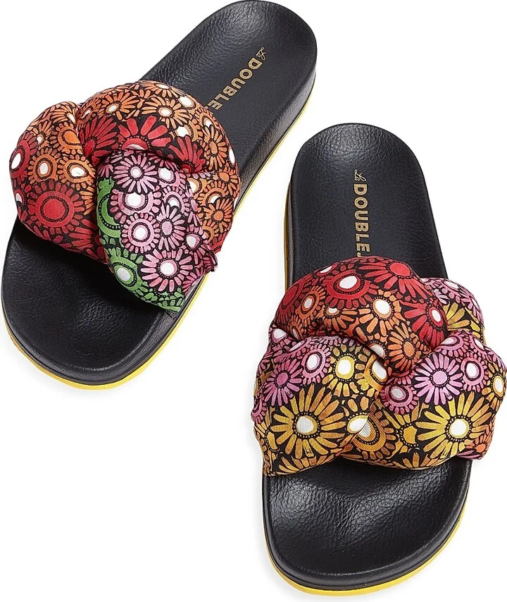 Women's Treccia Slides - Pride Daisy Multicolor - Size 5 Sandals - Image 2