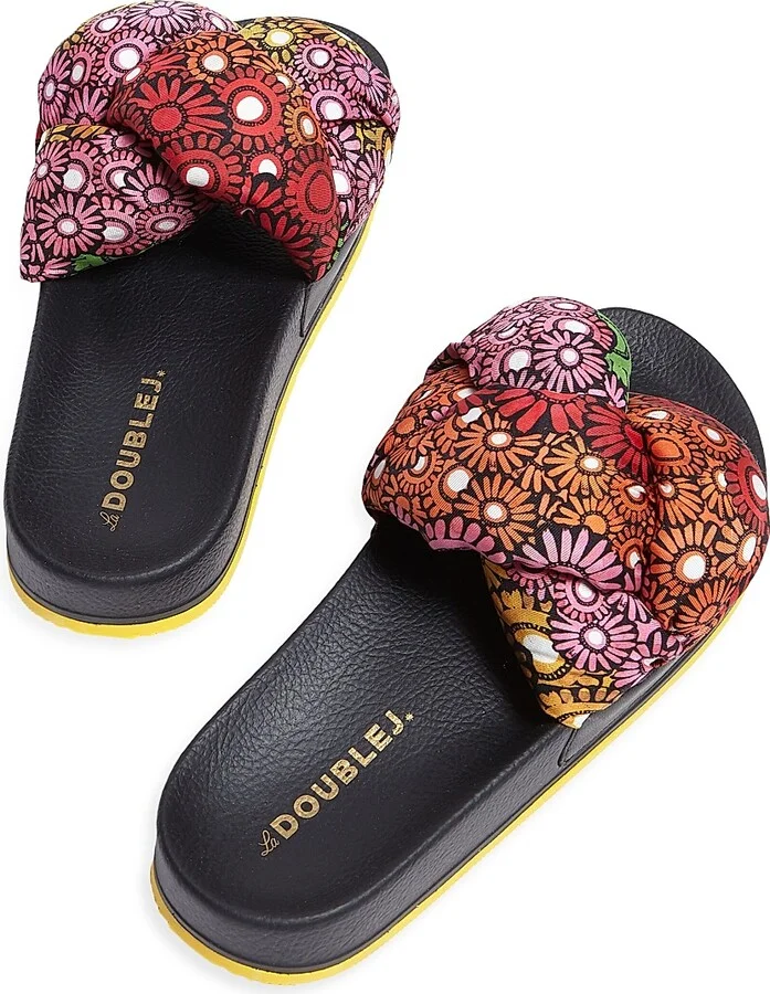 Women's Treccia Slides - Pride Daisy Multicolor - Size 5 Sandals - Image 3