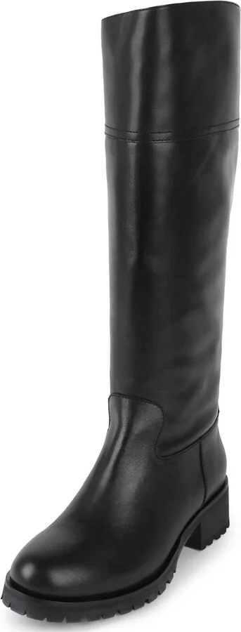 Women's Treck Knee High Riding Boot In Black