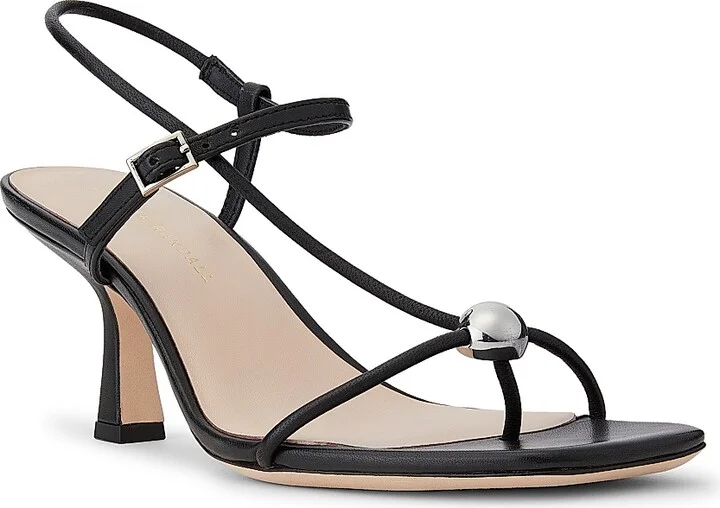 Women's Triana 70MM Leather Sandals - Black - Size 11 - Image 2