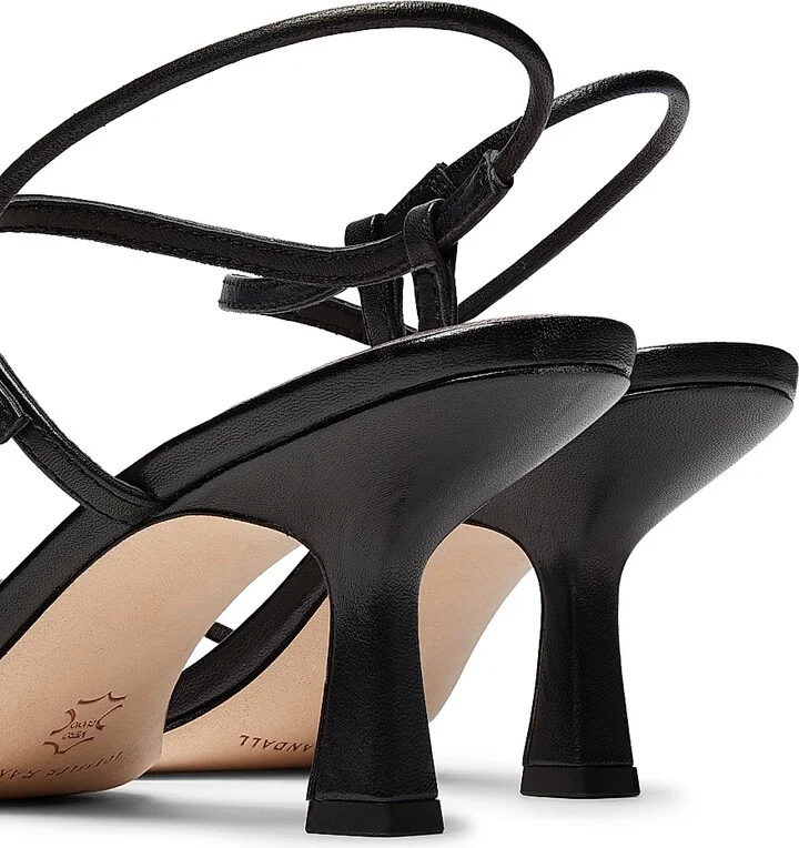 Women's Triana 70MM Leather Sandals - Black - Size 11 - Image 3