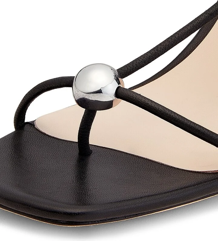 Women's Triana 70MM Leather Sandals - Black - Size 11 - Image 6