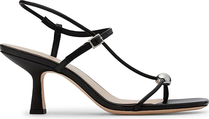 Women's Triana 70MM Leather Sandals - Black - Size 11