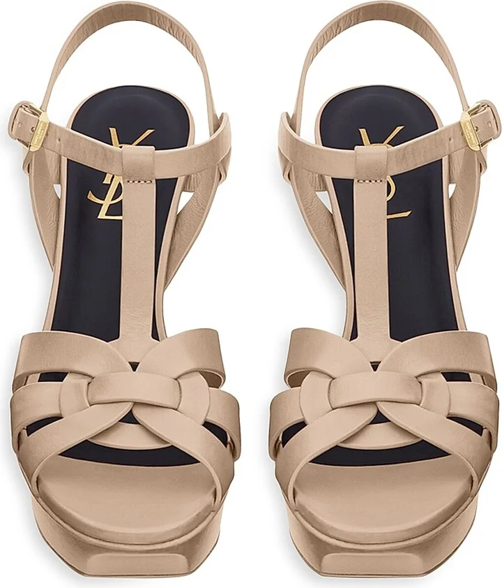 Women's Tribute 75MM Leather Platform Sandals - Nero - Size 6 - Image 4