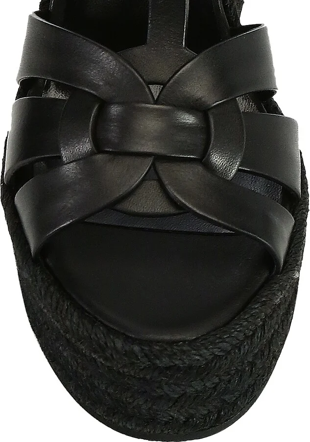 Women's Tribute Leather Espadrille Wedge Sandals - Ambra - Size 5 - Image 6