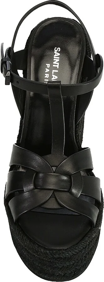 Women's Tribute Leather Espadrille Wedge Sandals - Ambra - Size 5 - Image 7