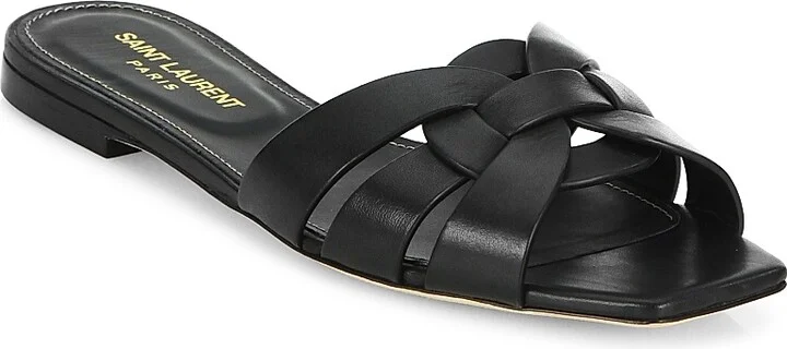 Women's Tribute Mules in Smooth Leather - Nero - Size 5 - Image 2