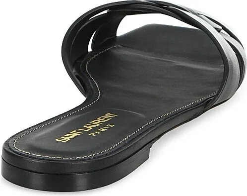 Women's Tribute Mules in Smooth Leather - Nero - Size 5 - Image 5