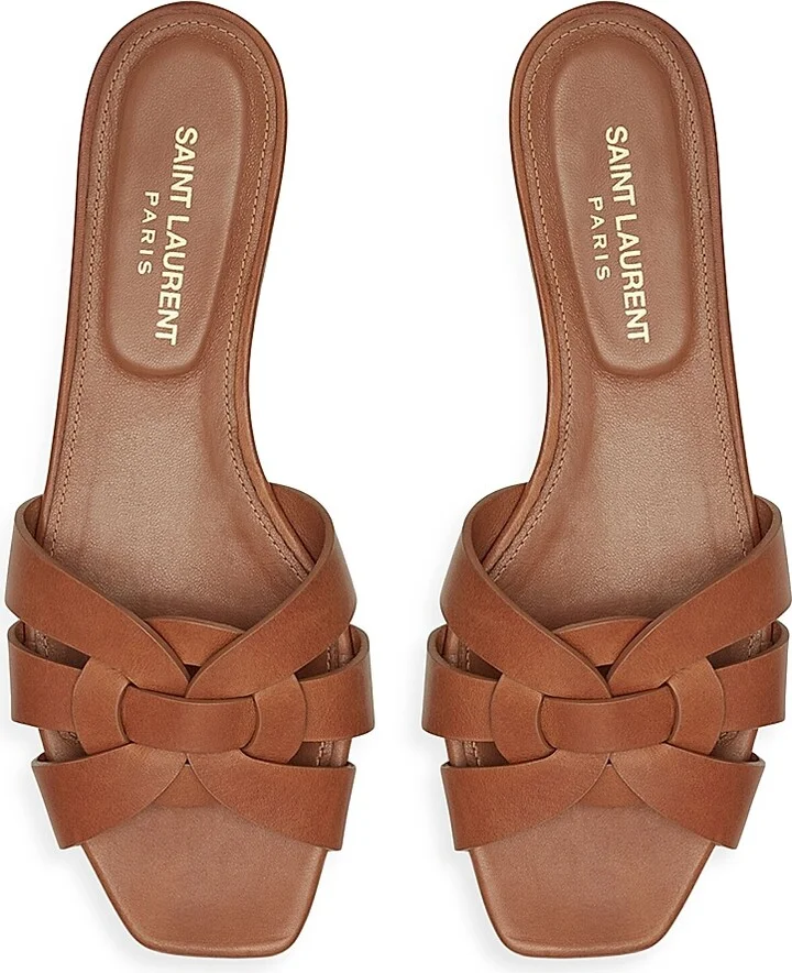 Women's Tribute Mules in Smooth Leather - Nero - Size 5 - Image 6