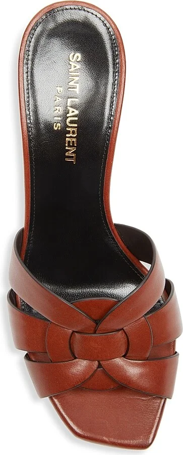 Women's Tribute Mules In Smooth Leather - New Papaya - Size 4 - Image 3