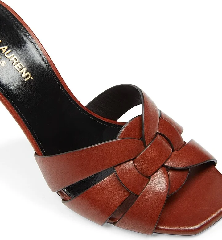 Women's Tribute Mules In Smooth Leather - New Papaya - Size 4 - Image 4