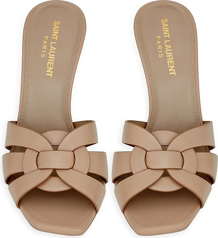 Women's Tribute Mules In Smooth Leather - New Papaya - Size 4 - Image 9
