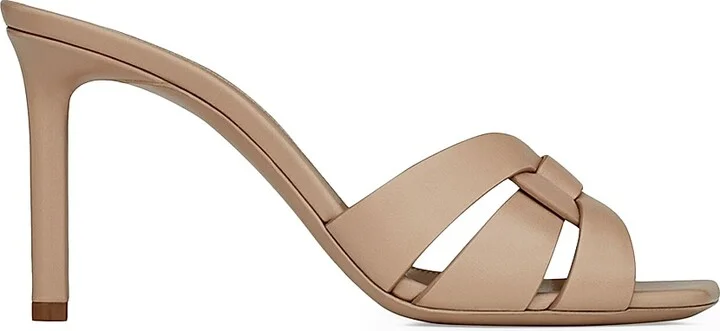 Women's Tribute Mules In Smooth Leather - New Papaya - Size 4 - Image 10