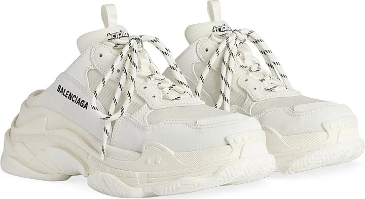 Women's Triple S Mules - White - Size 6 - Image 2
