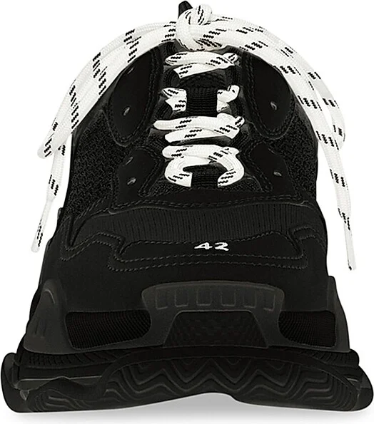 Women's Triple S Sneakers - Black - Size 4 - Image 2