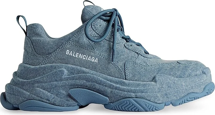Women's Triple S Sneakers Denim - Blue - Size 5