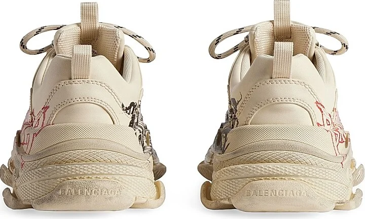 Women's Triple S Sneakers in DIY Metal - Off White - Size 6 - Image 3