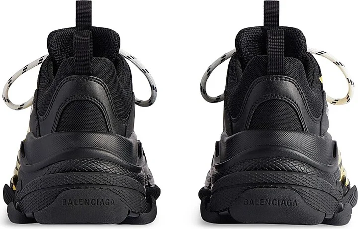Women's Triple S Tape Type Sneakers - Black - Size 4 - Image 3