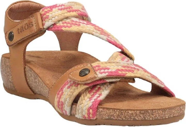 Women's Trulie L. e. Sandals In Camel Multi