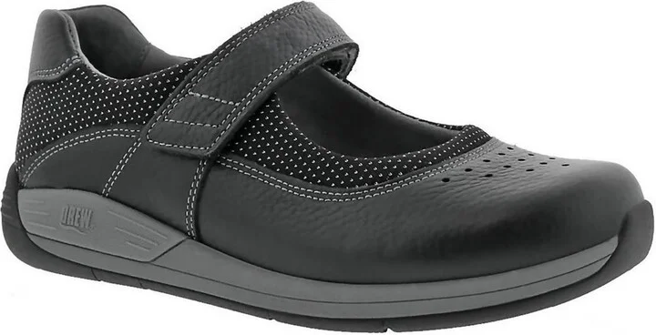 Women's Trust Mary Jane In Black Leather
