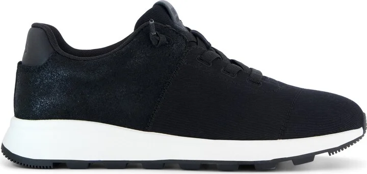 Womens TRVL LITE Cabrillo Sneaker Water Repellent Vintage Twill Metallic Suede