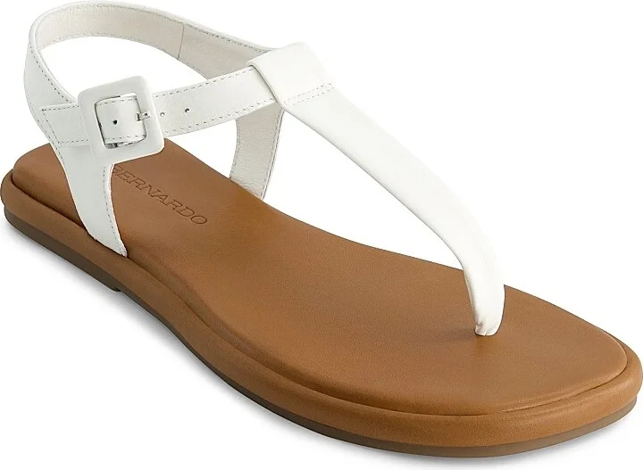 Women's Tucson Leather T-Strap Sandals - White - Size 6 - Image 2