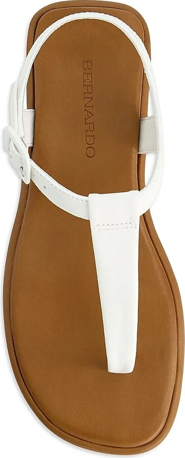 Women's Tucson Leather T-Strap Sandals - White - Size 6 - Image 3