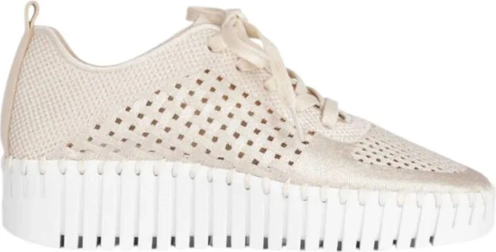 Women's Tulip Platform Embroidered Tennis Shoe In Kit