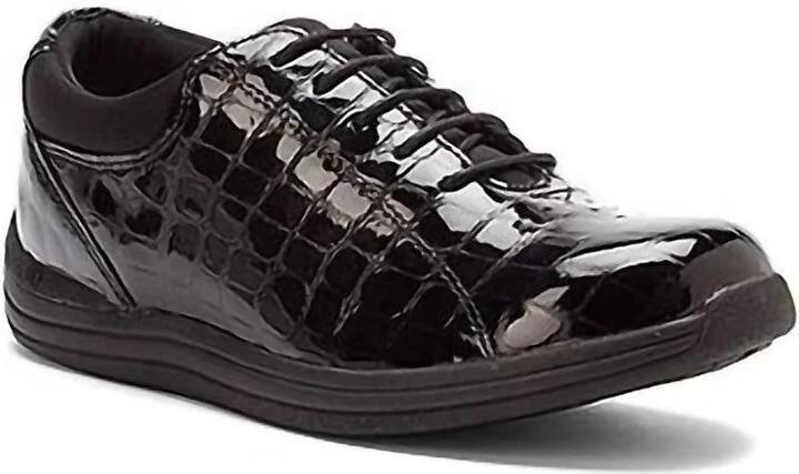 Women's Tulip Shoes In Black Croc