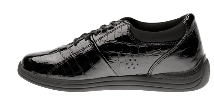 Women's Tulip Sneaker In Black Croc