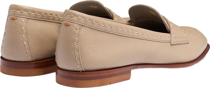 Women's tumbled leather penny loafer - Image 9