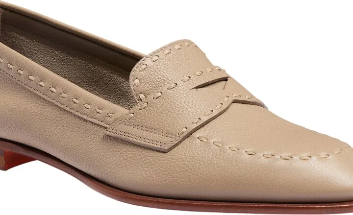 Women's tumbled leather penny loafer - Image 10