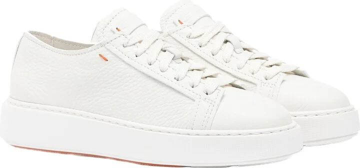 Women's tumbled leather sneaker - Image 2