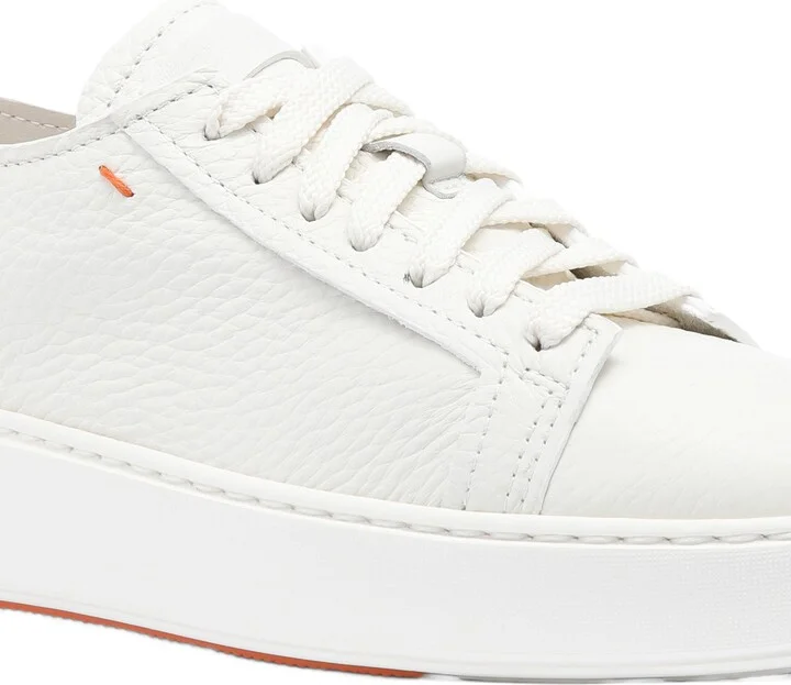 Women's tumbled leather sneaker - Image 5