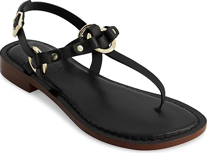 Women's Tuni T-Strap Sandals - Black - Size 6 - Image 2