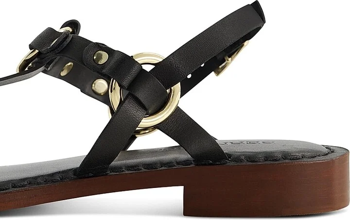Women's Tuni T-Strap Sandals - Black - Size 6 - Image 5