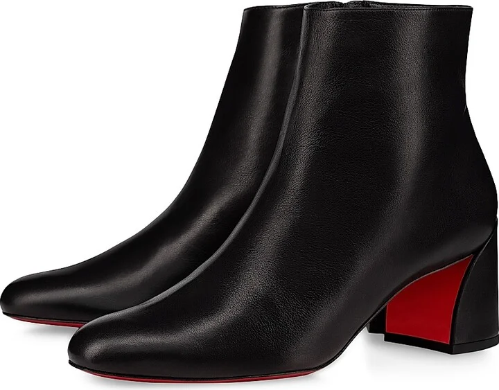 Women's Turela 55MM Leather Booties - Black - Size 4 - Image 2